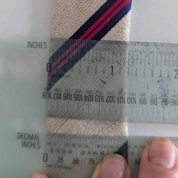 Hermes 8856 Gatsby RARE Authentic Linen Silk Stripe Tie - Picture 7 of 7